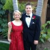 Lauren Potter et son fiancé. Photo postée par l'actrice sur Twitter le 28 février 2016.