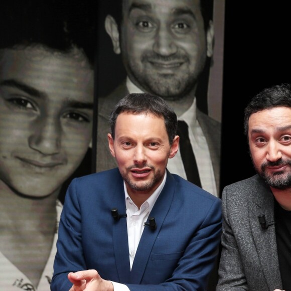 Exclusif - Enregistrement de l'émission "Le Divan" présentée par Marc-Olivier Fogiel avec Cyril Hanouna en invité, le 9 janvier 2016. Elle a été diffusée le 9 février 2016, sur France 3. © Dominique Jacovides/Bestimage