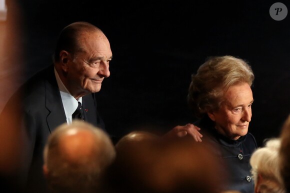Jacques et Bernadette Chirac - Ceremonie de remise du Prix pour la prevention des conflits de la Fondation Chirac au musee du quai Branly. Paris, le 21 Novembre 2013  Ceremony of the Prize for Conflict Prevention of the Fondation Chirac at Quai Branly Museum in Paris. On november 21st 201321/11/2013 - Paris