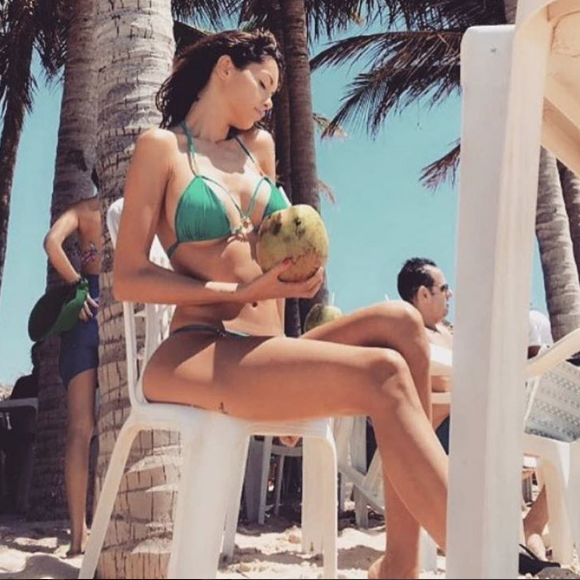 Nabilla au Brésil fin juillet-début août 2016, photo Instagram
