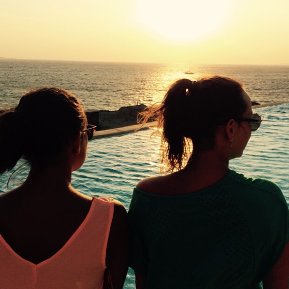 Pauline Ducruet lors de ses vacances à Mykonos à l'été 2015, photo Instagram.