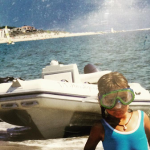 Pauline Ducruet a posté cette photo d'enfance avant son départ pour les Cyclades en août 2016, photo Instagram.