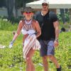 Britney Spears se relaxe sur une plage de Hawaï avec ses enfants Sean and Jaden à Hawaï le 5 aout 2016