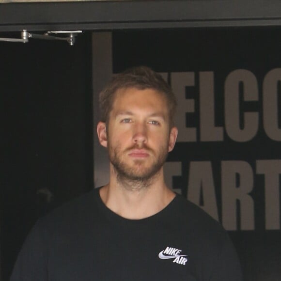 Après sa récente rupture avec Taylor Swift le DJ Calvin Harris sort d'une salle de gym à Los Angeles le 25 juin 2016. © CPA/Bestimage