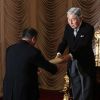 L'empereur Akihito du Japon lors de l'ouverture de la session extraordinaire du Parlement japonais, le 1er août 2016 à Tokyo.