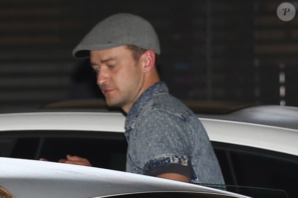 Justin Timberlake et sa femme Jessica Biel à la sortie du club The Nice Guy à Los Angeles, le 8 août 2016