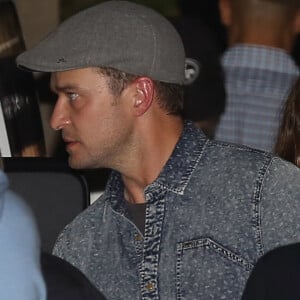 Justin Timberlake et sa femme Jessica Biel à la sortie du club The Nice Guy à Los Angeles, le 8 août 2016