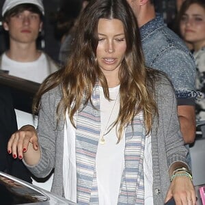 Justin Timberlake et sa femme Jessica Biel à la sortie du club The Nice Guy à Los Angeles, le 8 août 2016