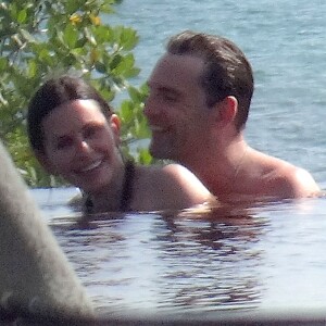 Courteney Cox et Johnny McDaid à Cancun, le 14 mai 2015