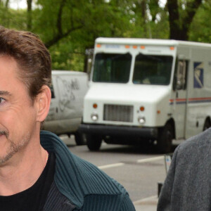 Robert Downey Jr. à la sortie de son hôtel à New York, le 5 mai 2016.