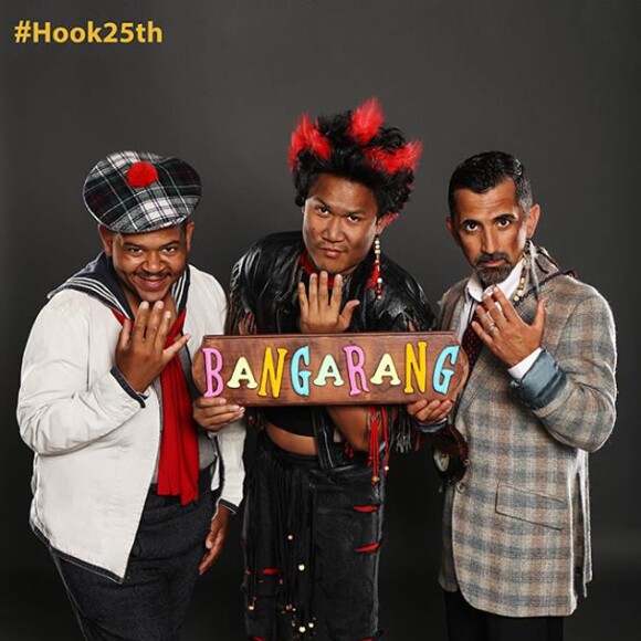 Raushan Hammond, Dante Basco et James Madio pour le 25e anniversaire de Hook ou la revanche du Capitaine Crochet.