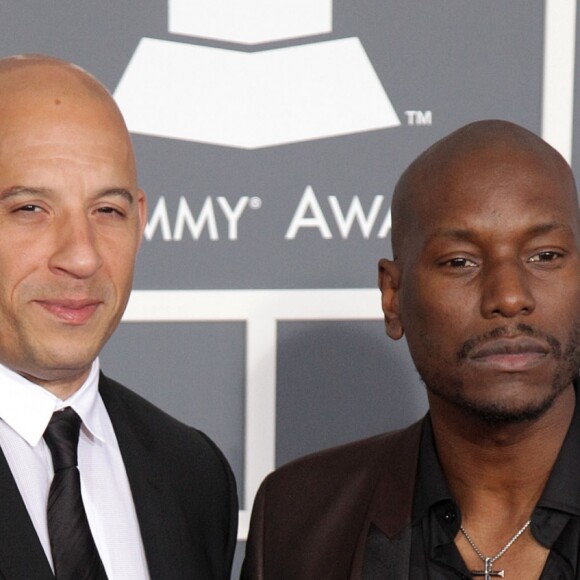 Vin Diesel, Tyrese Gibson - 55eme ceremonie des Grammy Awards a Los Angeles le 10 Fevrier 2013.