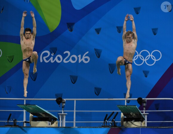 Chris Mears et Jack Laugher ont décroché l'or pour la Grande-Bretagne aux Jeux olympiques de Rio de Janeiro en plongeon synchronisé à 3 mètres le 10 août 2016.