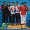 Jack Laugher et Chris Mears ont décroché l'or pour la Grande-Bretagne aux Jeux olympiques de Rio de Janeiro en plongeon synchronisé à 3 mètres le 10 août 2016.