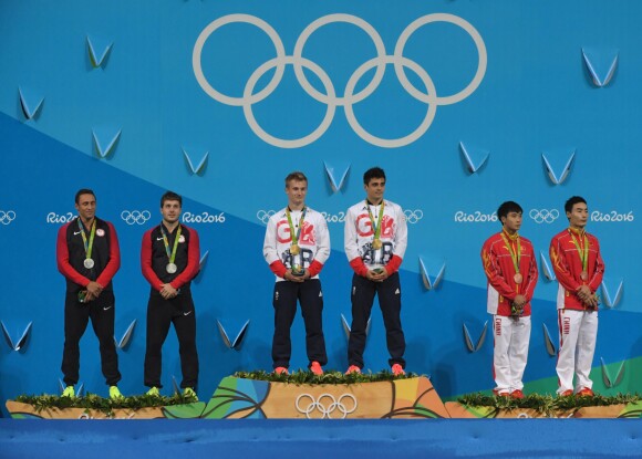 Jack Laugher et Chris Mears ont décroché l'or pour la Grande-Bretagne aux Jeux olympiques de Rio de Janeiro en plongeon synchronisé à 3 mètres le 10 août 2016.