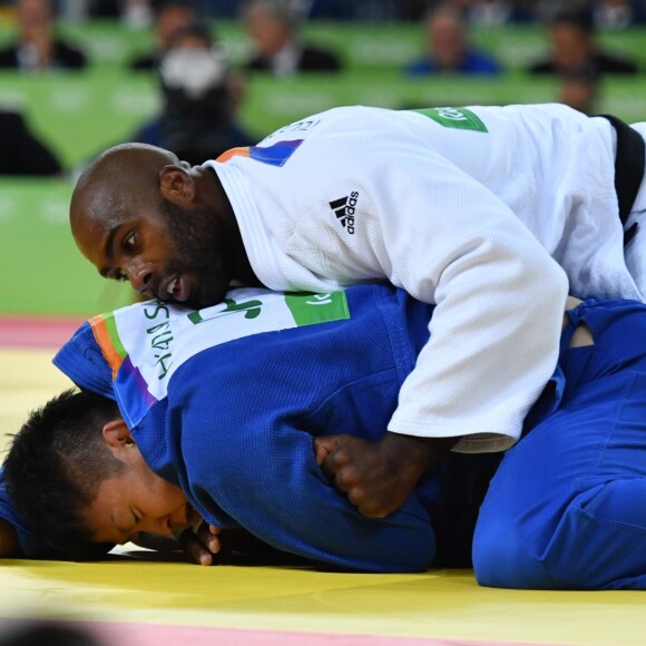 Teddy Riner durant les Jeux Olympiques de Rio 2016, le 11 aôut 2016