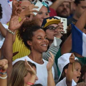 Luthna Plocus, compagne de Teddy Riner lors des JO de Rio, le 11 août 2016