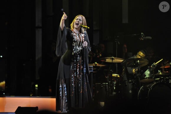 Concert de Adele à l'occasion du festival de Glastonbury le 25 juin 2016.