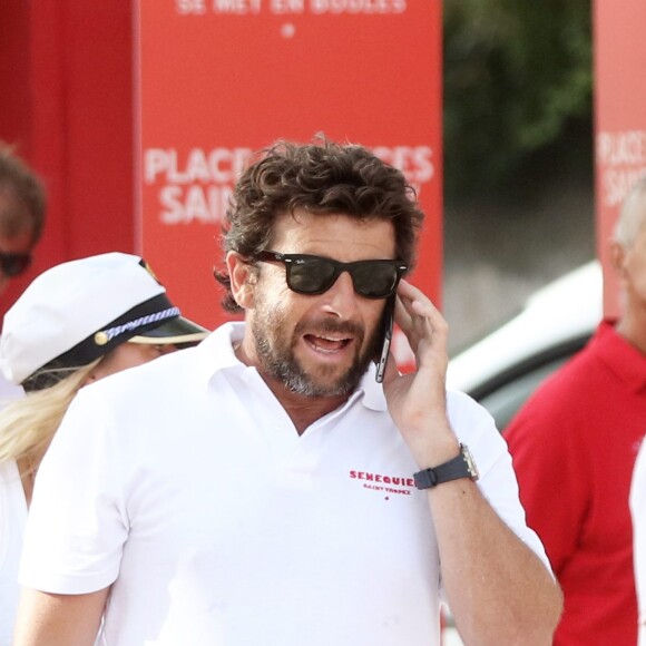 Patrick Bruel - Tournoi de pétanque des célébrités organisé par la maison Sénéquier sur la place des Lices à Saint-Tropez le 19 août 2016.