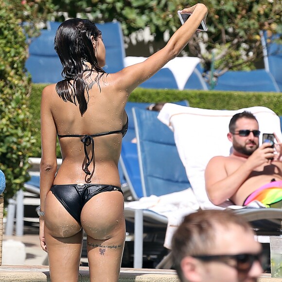 Exclusif - Nabilla Benattia et son compagnon Thomas Vergara en vacances à Las Vegas, le 7 août 2016.
