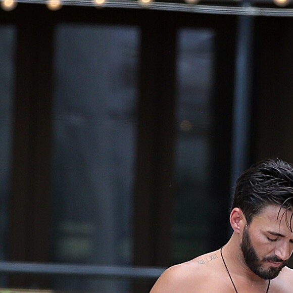 Exclusif - Nabilla Benattia et son compagnon Thomas Vergara en vacances à Las Vegas, le 7 août 2016.