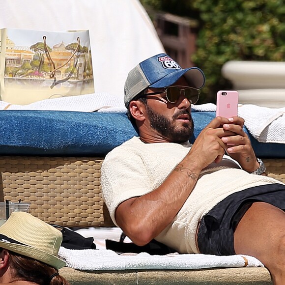 Exclusif - Nabilla Benattia et son compagnon Thomas Vergara en vacances à Las Vegas, le 7 août 2016.