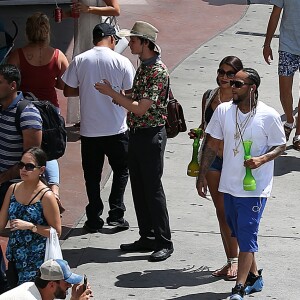 Exclusif - Nabilla Benattia et son compagnon Thomas Vergara en vacances à Las Vegas, le 7 août 2016.