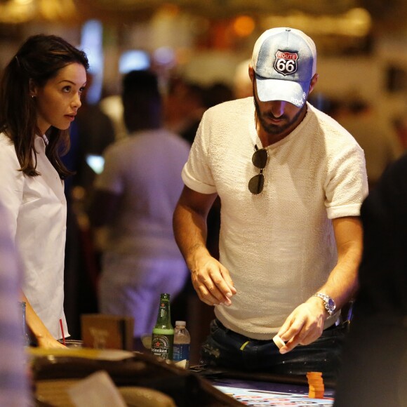 Exclusif - Nabilla Benattia et son compagnon Thomas Vergara en vacances à Las Vegas, le 7 août 2016.