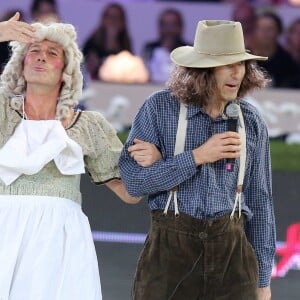 Vincent Bartin, Nicolas Canteloup - Gala de charité de l'Amade lors du troisième jour du Gucci Paris Masters 2014 à Villepinte le 6 décembre 2014.