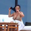 Hrush Achemyan profite d'une journée ensoleillée à la Casa Aramara. Punta Mita, le 20 août 2016.