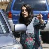 Mila Kunis enceinte se promène dans les rues de Los Angeles, le 24 août 2016