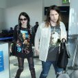 Frances Bean Cobain et Isaiah Silva arrivent à LAX, le 23 janvier 2015