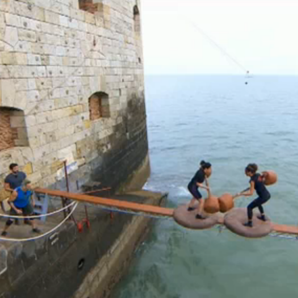 Fabienne Carat dans Fort Boyard, diffusé le 27 août 2016.