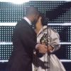 Drake et Rihanna sur la scène des MTV Video Music Awards 2016 au Madison Square Garden à New York le 28 août 2016