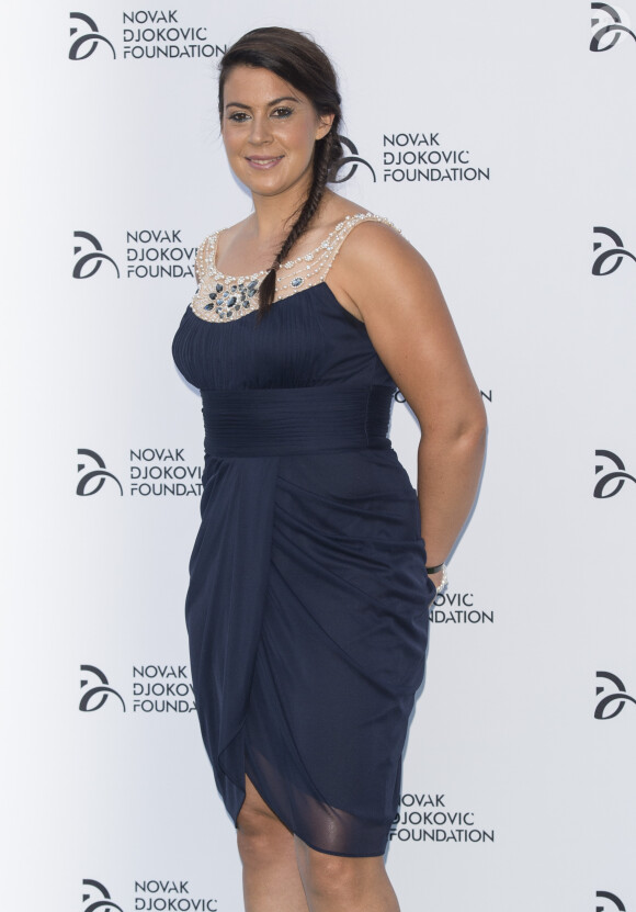 Marion Bartoli au Diner de la soiree de gala de la fondation Novak Djokovic a Londres le 8 juillet 2013.