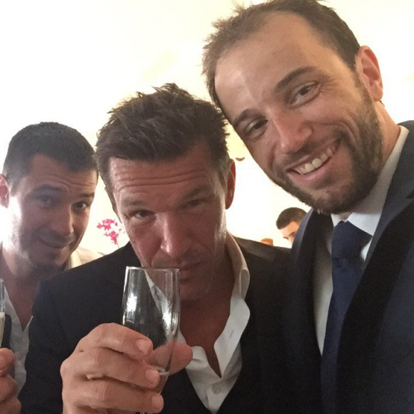 Benjamin Castaldi a dévoilé un photo de son mariage. Le 27 août 2016.