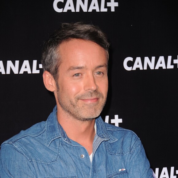 Yann Barthès et l'équipe du 'Petit Journal' lors de la soiree de rentrée Canal plus organisée à Paris, le 28 aout 2013