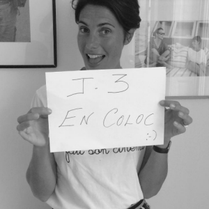 Alessandra Sublet se mobilise pour la promotion de En Coloc, la nouvelle web-série de Capucine Anav, qui sera diffusée sur Youtube, le 4 septembre prochain. Image publiée sur Instagram le 1er septembre 2016