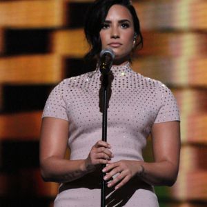 Demi Lovato - Convention du Parti Démocrate au "Wells Fargo Arena" à Philadelphie, Pennsylvanie, Etats-Unis, le 25 juillet 2016. © Globe Photos/ZUMA Wire/Bestimage