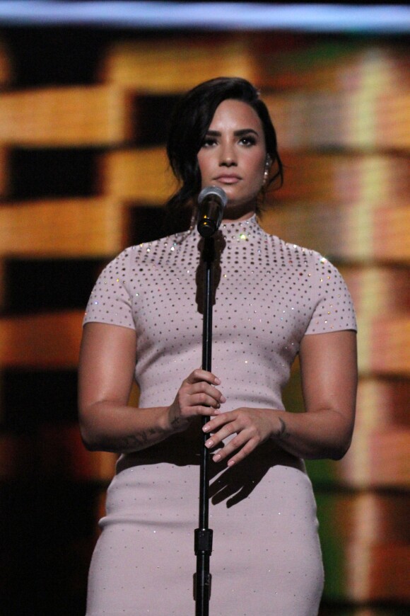 Demi Lovato - Convention du Parti Démocrate au "Wells Fargo Arena" à Philadelphie, Pennsylvanie, Etats-Unis, le 25 juillet 2016. © Globe Photos/ZUMA Wire/Bestimage