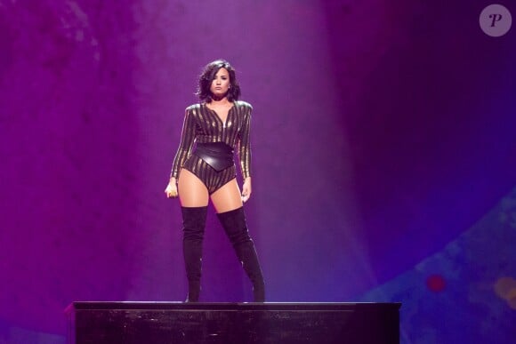 Concert de Demi Lovato au "Future Now Tour" au Allstate Arena à Rosemont, Illinois, le 2 août 2016. © Daniel DeSlover via Zuma Press/Bestimage