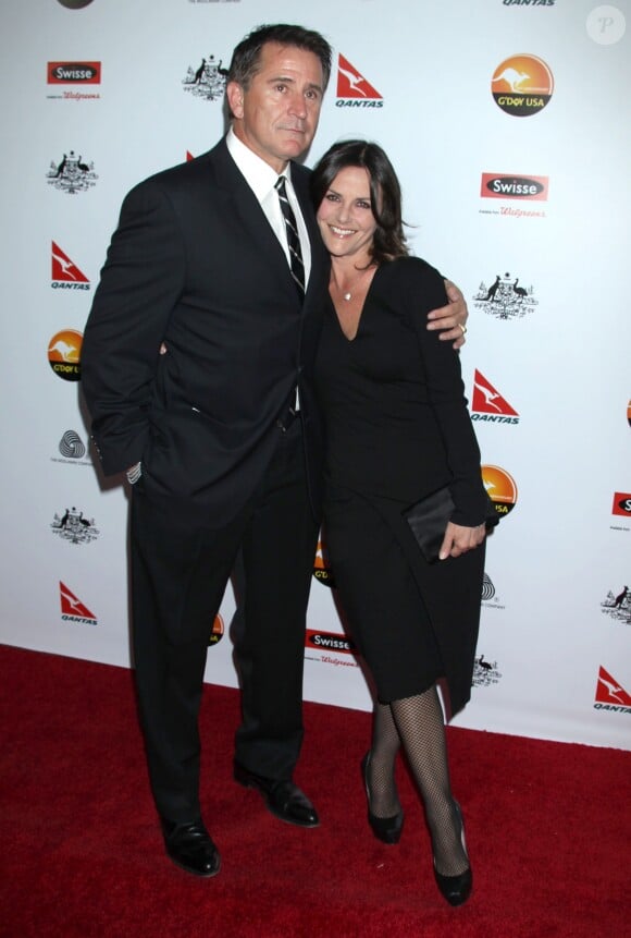 Anthony LaPaglia, Gia Carides au Gala "G'Day USA Los Angeles Black Tie" 2013, le 12 janvier 2013.