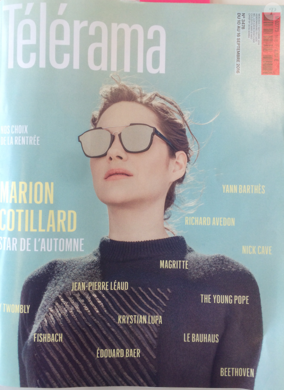 Magazine Télérama en kiosques le 6 septembre 2016.