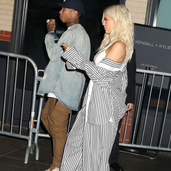 Tyga et sa petite amie Kylie Jenner à la soirée Samsung Pop Up Store à New York, le 7 septembre 2016 © Nancy Kaszerman via Zuma/Bestimage