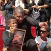 Usher et ses enfants Naviyd Raymond et Usher Raymond V - Usher inaugure son étoile sur le Walk of Fame à Hollywood, le 7 septembre 2016.