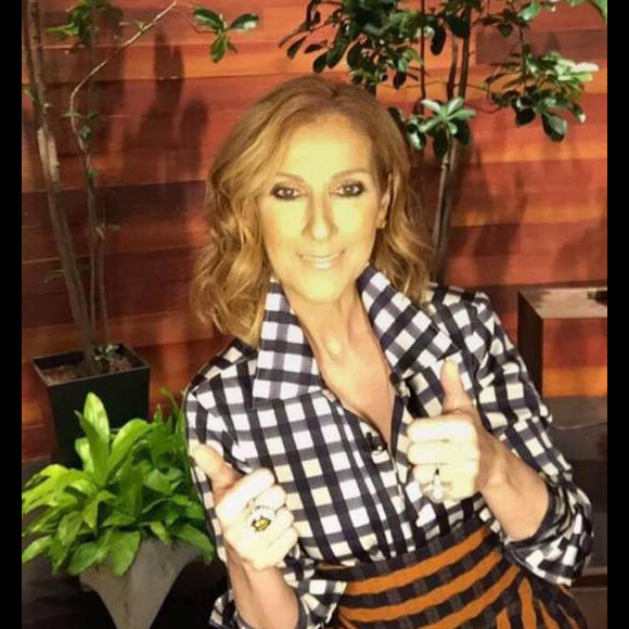 Céline Dion sur le plateau d'Ellen DeGeneres. Septembre 2016.