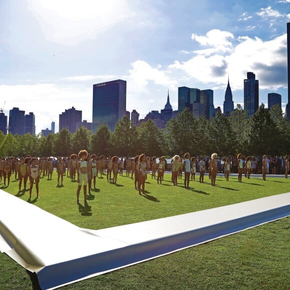 Défilé "Yeezy season 4" de Kanye West au Franklin D. Roosevelt Four Freedoms Park à New York le 7 septembre 2016.