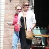 Katherine Heigl enceinte est allée déjeuner avec sa mère au restaurant Little Dom à Los Feliz, le 8 septembre 2016