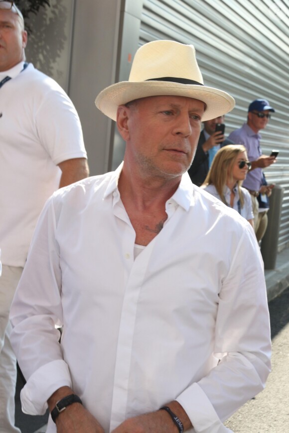 Bruce Willis à l'USTA Billie Jean King National Tennis Center à Flushing Meadows lors des demi-finales hommes à l'US Open le 9 septembre 2016. © John Barrett/Globe Photos/Zuma Press/Bestimage