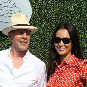 Bruce Willis et sa femme Emma à l'USTA Billie Jean King National Tennis Center à Flushing Meadows lors des demi-finales hommes à l'US Open le 9 septembre 2016. © John Barrett/Globe Photos/Zuma Press/Bestimage